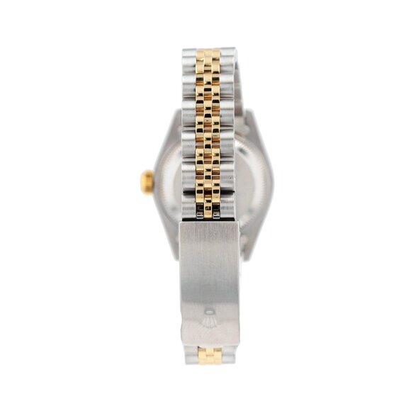 Rolex Ladies Datejust 26mm Two-Tone Champagne Dial Fluted Jubilee Band 69173 main image 9